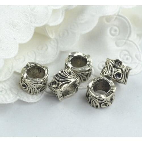 15 pcs Tibetan Silver metal Beads Fit For European Charm Bracelet Jewelry Making DIY Jewelry Findings Handmde 18149