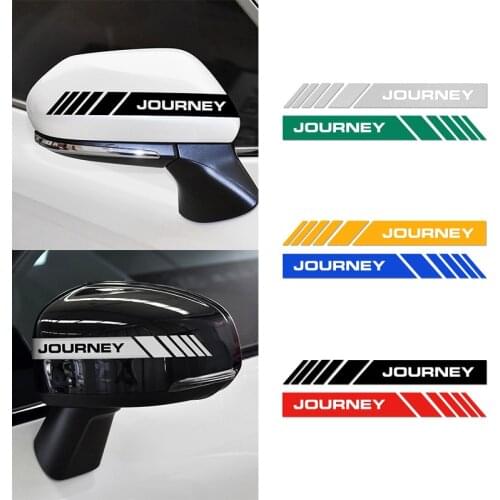 2Pcs Reflectante Car Stickers Rearview Mirror Reflective Tape Car Accessories Exterior Decal for Dodge journey styling