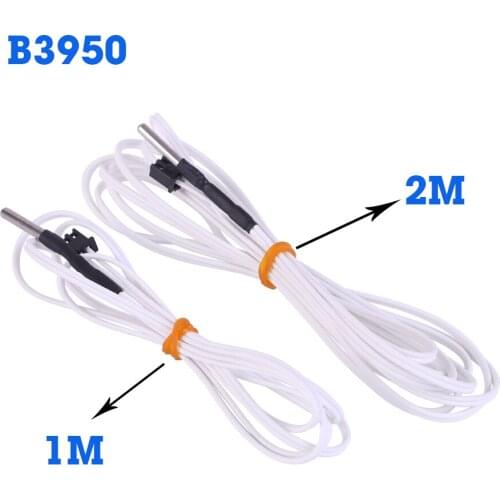 1M/2M HT-NTC100K Thermistor Temperature Sensor For High Temperature Filament 350 Degrees Hotend Kit B3950 For 3D Printer Parts