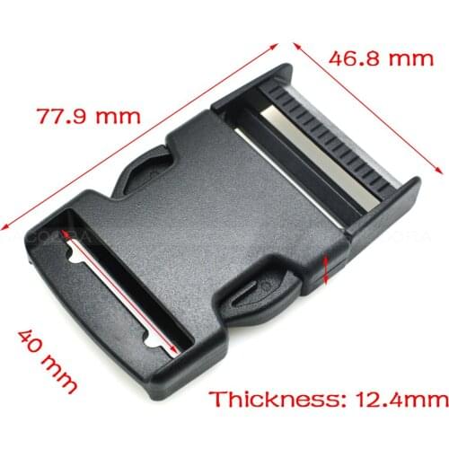 50pcs/pack 1-1/2"(40mm) Webbing Side Release Buckle Plastic for Backpack Straps