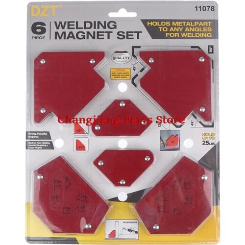 6Pcs/Set New Triangle Welding Magnet Holder Set Welding Positioner Multi Degrees Soldering Locator 30 45 90 105 120 135 Degrees