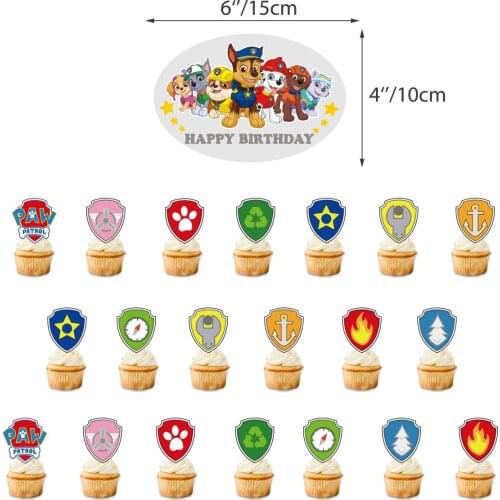 Paw Patrol Theme Cartoon Children Birthday Party Decoration Balloon Kids Toy Gender Reveal Event Decoration Balloon Halloween