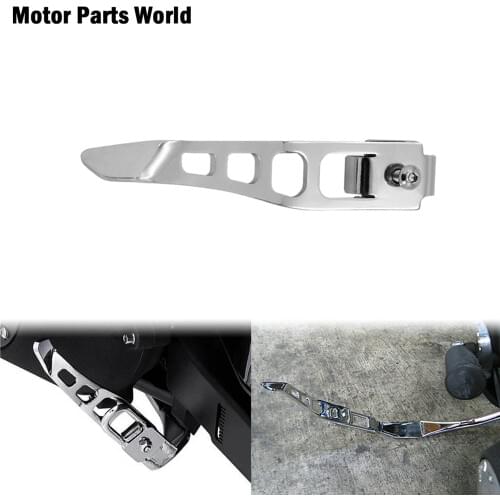 Motorcycle Chrome Kickstands Extension Chrome Foot Pedal Kits For Harley Dyna Fat Bob Street Bob Low Rider FXDB FXDF FXDL FXDC