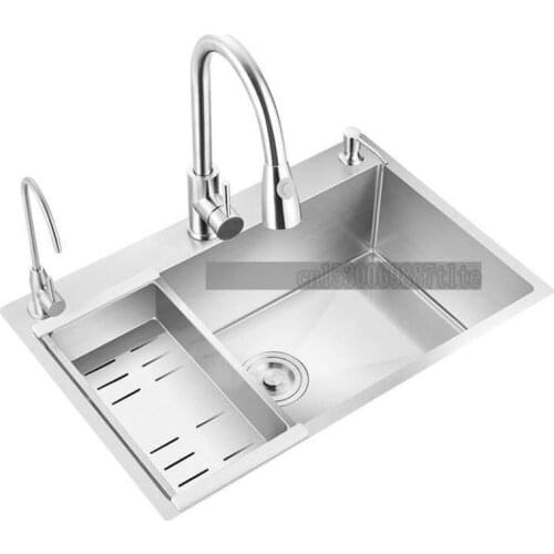 German Single Sink Kitchen Sink 304 Stainless Steel Sink Household Sink Sink Under Counter Basin