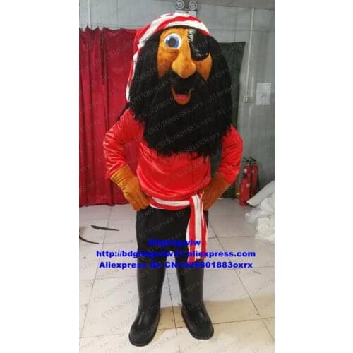 Pirate Buccaneers Sea Rover Mascot Costume Adult Cartoon Character Outfit Suit Television Theme Fossick For Clients zx1654