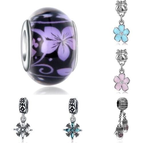 Charms plata de ley plata de ley original bracelet jewelry making valentines day mary poppins bijoux sieraden beads