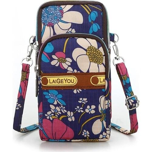 Premium Quality Mobile Phone Shoulder Bag Pouch Case Belt Handbag Purse Wallet Women Crossbody Bags