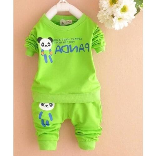 ZWF197 Autumn Winter Children Clothing Kids Girls Clothes Sets Baby Girl Cartoon design Long Sleeve + Pant 2pcs Sports Suits