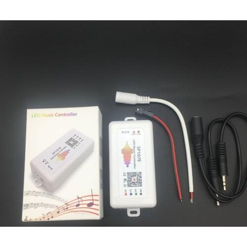 SP107E LED Controller WIFI Bluetooth Pixel IC SPI Music by Phone APP For WS2812 SK6812 SK9822 RGBW APA102 LPD8806 Strip DC5-24V