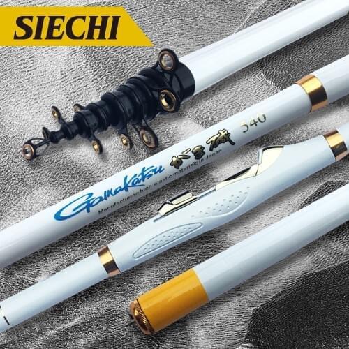 SIECHI 2.7m 3.6M 4.5M 5.4M 3.0M 6.3M Spinning Fishing Rod M Power Telescopic Rock Fishing Rod Carp Feeder Rod Surf Spinning Rod