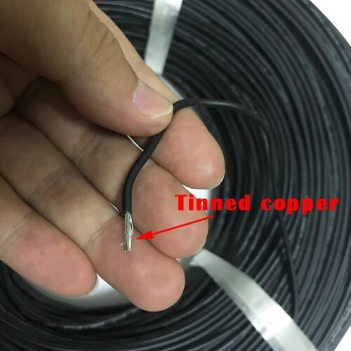 High voltage Rubber Wire 18AWG 22AWG Tinned Copper Wire Heat-Resistant High Voltage Model Toys Outgoing Connectors Black Green