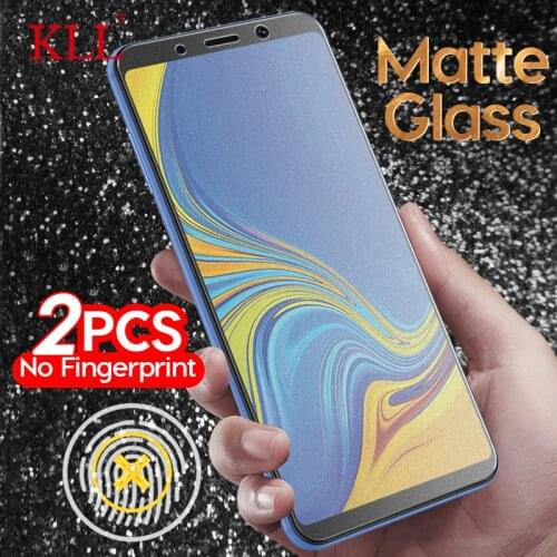 2pcs Matte Protective Glass for Samsung Galaxy A8 A7 A9 A6 J4 J6 Plus A51 A50s A42 A70 A71 A31 M51 M31 Tempered Screen Protector