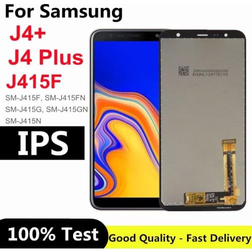 6.0" LCD For Samsung J4+ 2018 J4 Plus J415 J415F J410 LCD Display Touch Screen Digitizer Assembly For Samsung J4 Plus Lcd