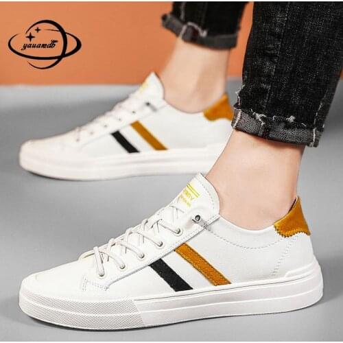 39-44 Mens Casual Shoes Male Spring Autumn Sneakers Shoes Lace-up Mixed Colors Anti-slippery Comfortable Man Shoes H88