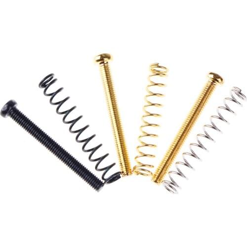 8Pcs Metal Humbucker Double Coils Pickup Frame Clamp Screws + Springs For Electric Guitar Replacement Parts