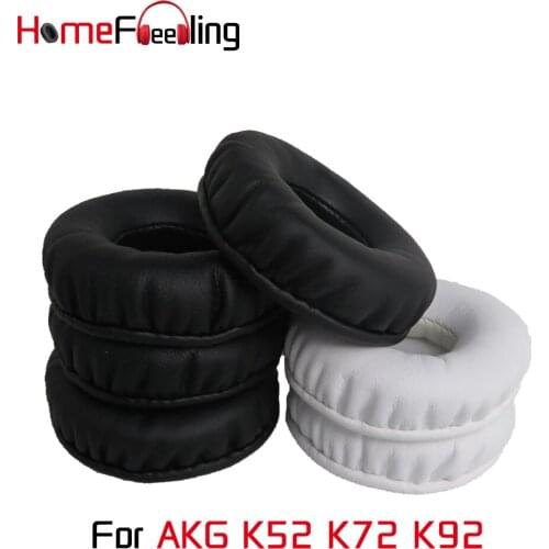 Homefeeling Ear Pads for AKG K52 K72 K92 Headphones Super Soft Velour Ear Cushions Sheepskin Leather Earpads Replacement