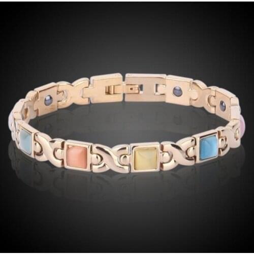 Health Energy Bracelet X-Shaped Opal Bracelet Health Magnetic Bracelet for Women