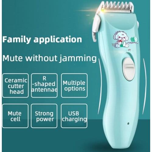 Electric Ehildrens Mute Hair Clipper Household Safety Baby Hair Pusher Baby Haircut Razor