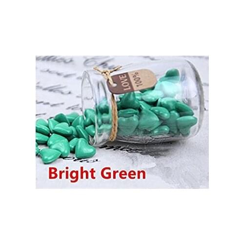 MDLG Vintage 90pcs Bright Green Heart Shape Bottled Glass for Wax Seal Sealing Stamp Wedding Invitations Adhesive Wax Sticks Bea