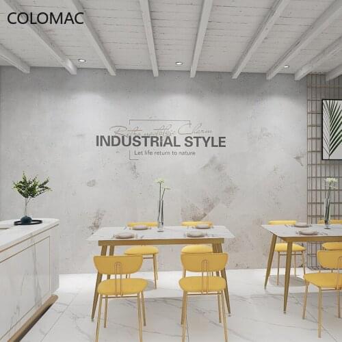 Colomac Custom Retro Cement Background Wallpaper Clothing Store Company Reception Counter Mural Industrial Decor Drop Shopping