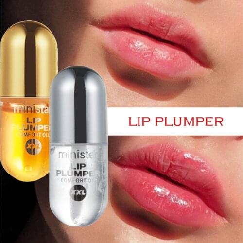 1pcs Ginger Mint Capsules Plumper Lip Oil Moisturizing Makeup Sexy Plumping Lip Gloss Repairing Lip Extreme Volume Essence