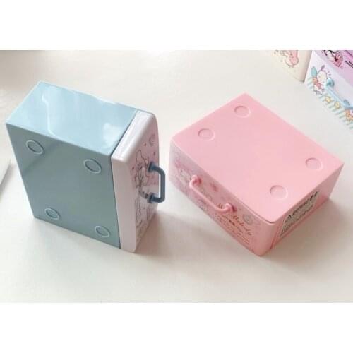 12pcs 10 models small plastic kawaii girls desk storage box makeup items drawer holder wholesale birthday party favors 12*10*5cm
