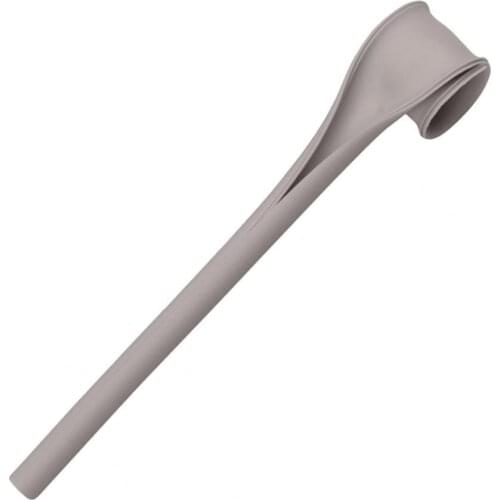 Creative Straw Dining Set Detachable Multifunctional Silicone Solid Color Turn On with One Click Stirring Straw for Household