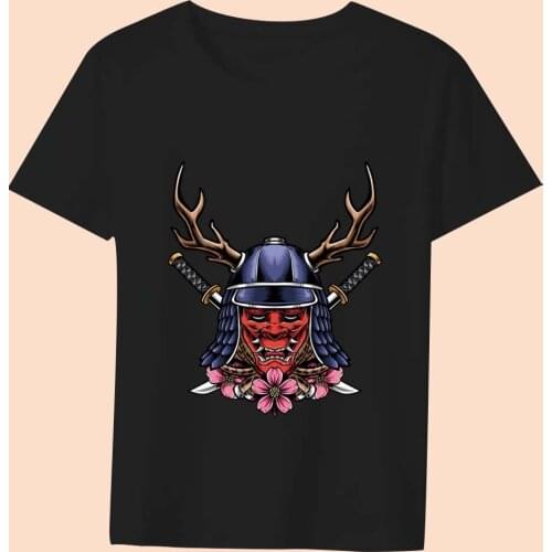 Summer T-shirt Female Black All-match Top Casual Anime Monster Pattern Printing Series T-shirt O-neck Comfortable Fashion Top