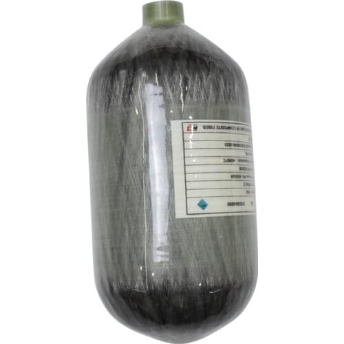 4500psi 2L Scuba Mini Air Tank Short HPA Carbon Fiber Cylinder For Pcp Air Rifle Paintball Air Gun Diving Bottle