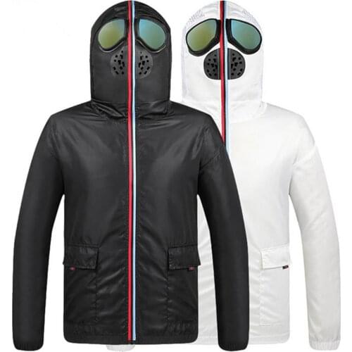 2021 Men/Women Jacket Hooded Glasses Sun Protection Clothing Ultraman Jacket Alien Thin Windbreaker Fashion Couple Jacket