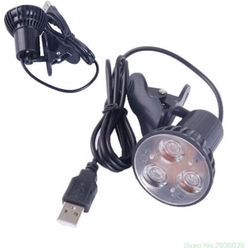 2020 New 3 LED Port Clip On Spot USB Light Lamp For Laptop PC Notebook Black 11