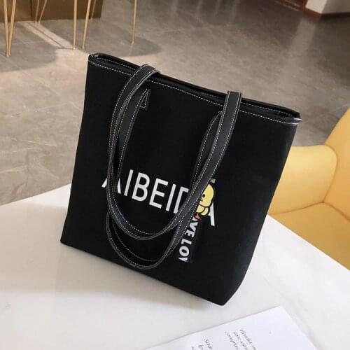 Wholesale Bags For Women 2020 New Purses And Handbags Luxury Designer Canvas Purse Big Luxury Handbags Zipper Bag With Pendent