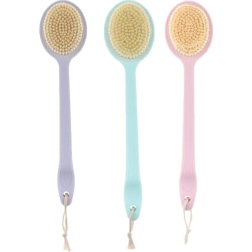 PP Long Handle Body Bath Massage Brush Skin Care Exfoliating Back Scrubber Suit for Men Women Children