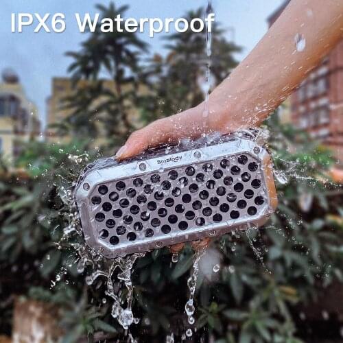 Smalody SL-15 Portable Bluetooth 5.0 Speaker IPX6 Waterproof Wireless Loudspeaker Outdoor Travel Hook Sound Built in USB
