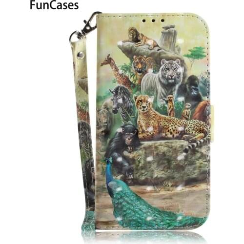 Mirror PU Leather Flip Phone Bag For estojo Moto E5 Glitter 3D Painted Case sFor Moto hoesje Motorola E5 G5S Plus G6 Case Cute