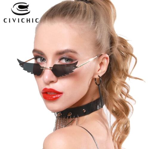 Chic Sunglasses Women 2020 Personality Cateye Glasses Men Fancy Halloween Party Eyeglasses Street Snap Hipster Bat Eyewear S2002