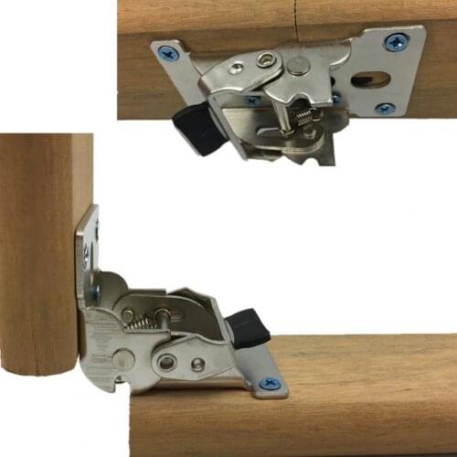90 Useful Degree Folding Hinge Easy to Install Invisible Bracket Folding Table Leg Extension Hinge Easy to Install for Table