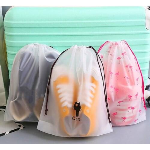 Shoes Storage Bag Bear Drawstring Waterproof Travel LuggageHome Clothes Storage Bag Shoes Organizer Pouch Packing Bags