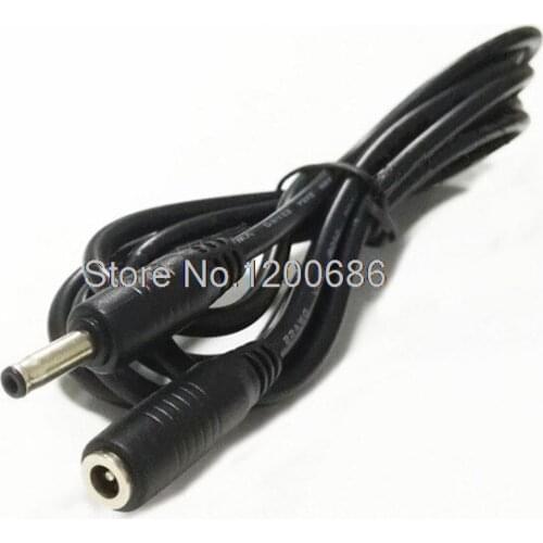3 meters 22AWG Black 5V2A power extension wire harness DC3.5x1.35 male and female