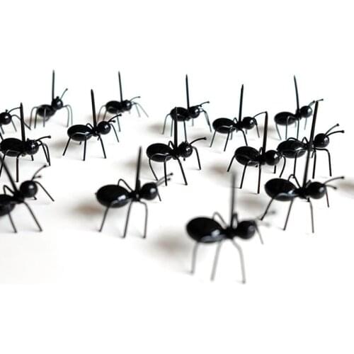 12pcs Creative Ant Toothpick Fruit Fork Cake Dessert Forks Food Pick Tableware For Party Decoration Funny Style Snack Cake Forks