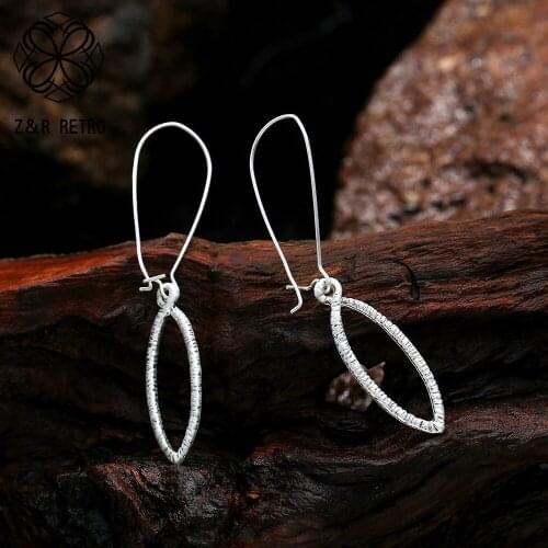 Vintage Silver Color Drop Earrings Trend Costume Body Jewelry for Women Kpop Dangle Suspension Pendientes Geometric Accessories