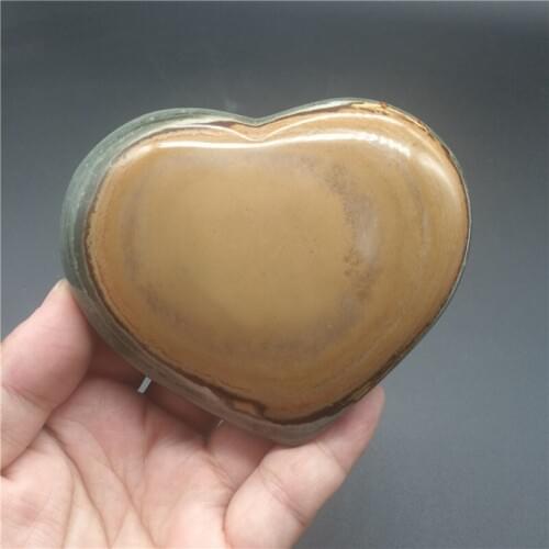 0.33 kg natural ocean jasper stone carved crystal hearts for gifts
