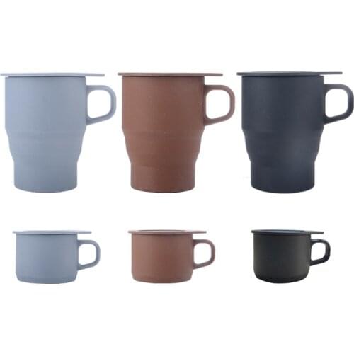 10PCS Visual Touch Folding Silicone Cup Portable Travel Silicone Telescopic Drinking Water Foldable Silicone Coffee Cup