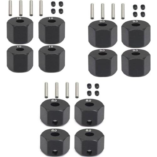 4Pcs 12MM Wheel Hex Hub for 1/10 RC Crawler Axial SCX10 Traxxax Trx4 Tamiya MST RC Car Part