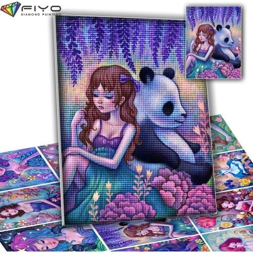 Broderie diamant 5D Diamond Painting Flower Girl Full Drill Diamond Mosaic Portrait Picture Embroidery Art Home Decor cuadros