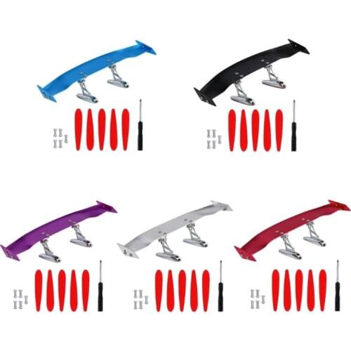 Car Modified Tail Metal Type Fixed Wind Creative Sports Decoration Small Tail Free Perforated Universal Mini Tail