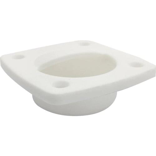 White Recessed Flush Sliding Square Handle Pull 58x58mm for Marine Boat New