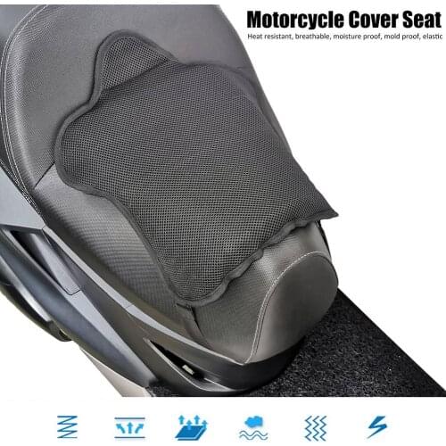 Motorcycle Cushion Cover Sunscreen Heat Insulation Cushion 3D Mesh Seat Cover Breathable Perspiration Cool Summer