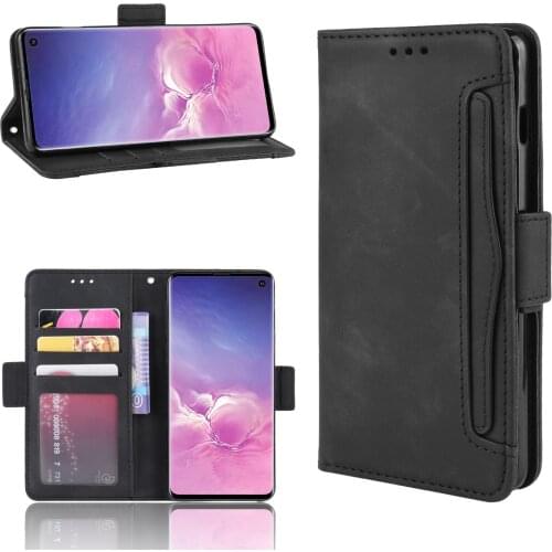 For Samsung Galaxy S10 Case 6.1" Multi-function card slot Leather Book Flip Design Wallet Cover for Samsung S10 G973F G973U Case