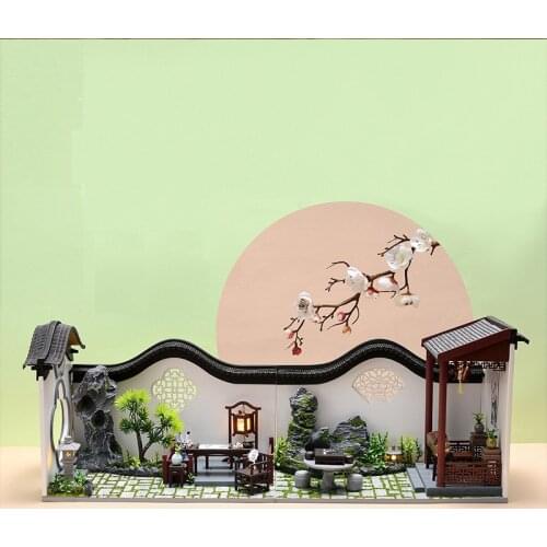 Creative Miniature DIY Doll House Retro Style Chinese Toy Model Adult Children Birthday Christmas Presents OH-001